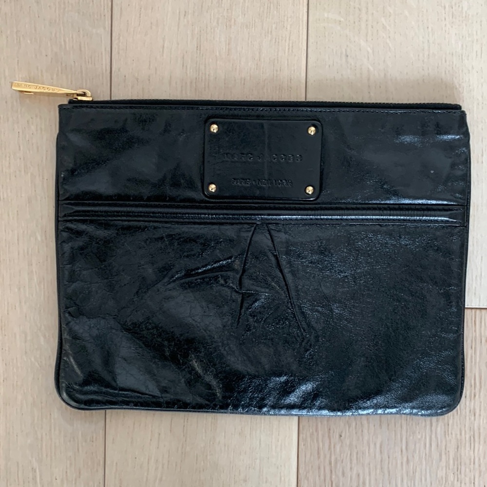 Marc Jacobs Black Leather Clutch